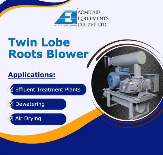 Applications Twin lobe Roots Blower